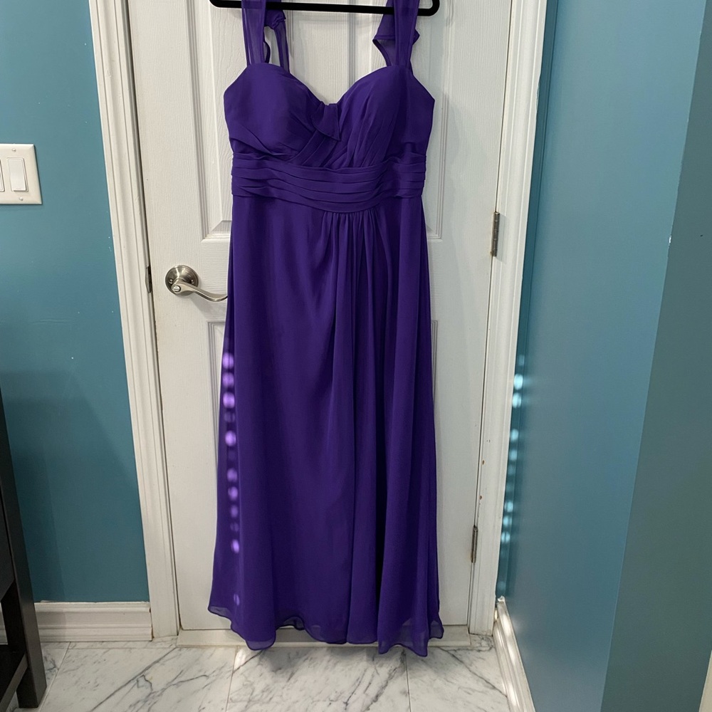 Purple bridesmaid sweetheart Dress